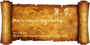 Martinecz Veronika névjegykártya