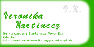 veronika martinecz business card